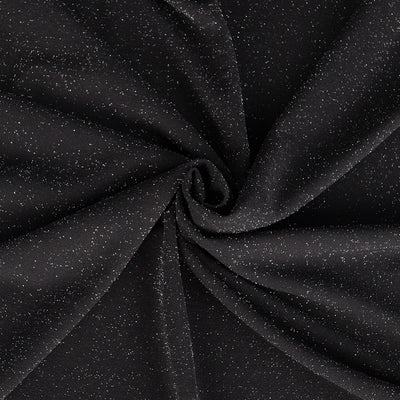 Sparks - Black Scuba Crepe Stretch Fabric