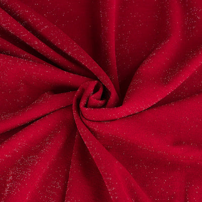 Sparks - True Red Scuba Crepe Stretch Fabric Sample