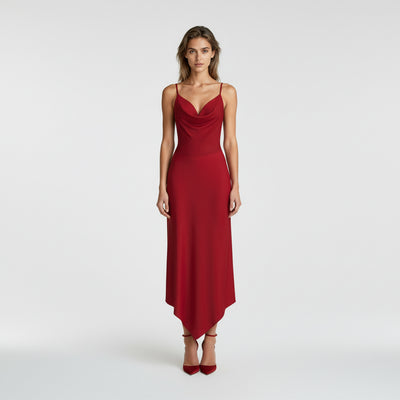 Sparks - True Red Scuba Crepe Stretch Fabric