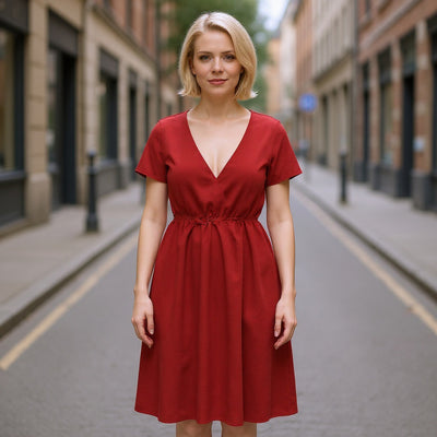 Trieste - Orange Spice Modal, Bamboo and Tencel Woven Twill Fabric