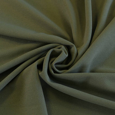Abbey - Dill Green Light Scuba Stretch Crepe Fabric - 1.90m Remnant