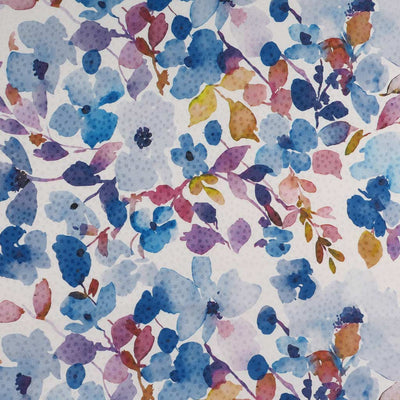 Adria - Blue Scatter Satin Jacquard Woven Fabric