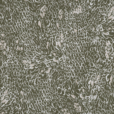 Antibes - Pickle Green Dapple Cotton Elastane Stretch Sateen Woven Fabric