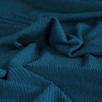 Aspen - Crystal Teal Stretch Rib Fabric - 0.70m Remnant