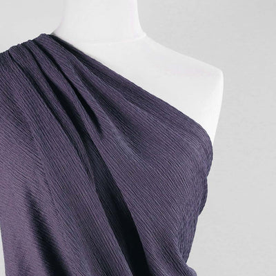 Aspen - Faded Purple Stretch Rib Fabric - 1.60m Remnant