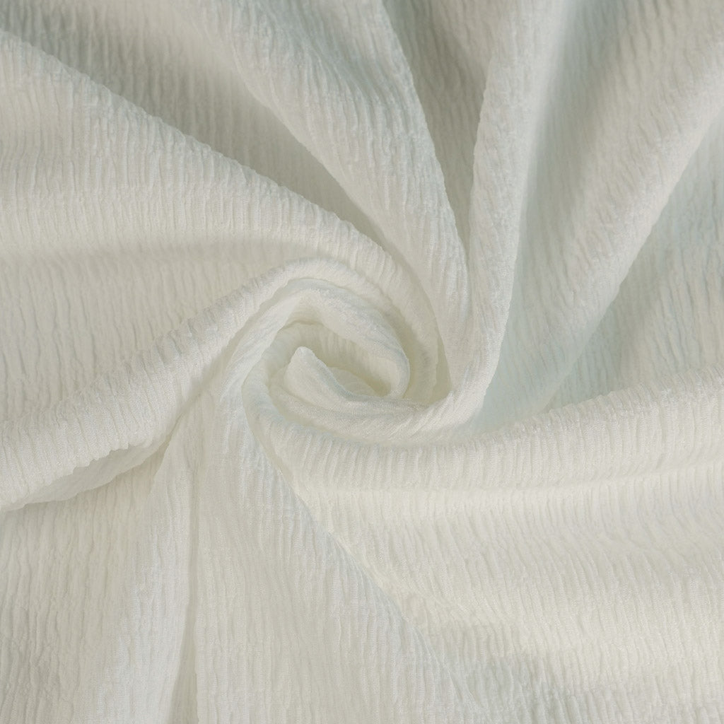Aspen - Ivory Bark Stretch Rib Fabric Sample