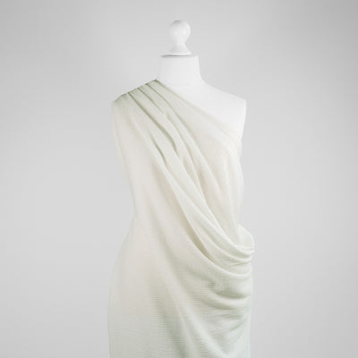 Aspen - Ivory Bark Stretch Rib Fabric Sample