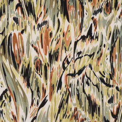 Avignon - Green Swish Viscose Crinkle Woven Fabric