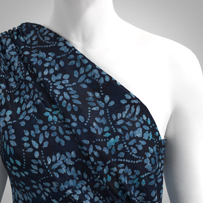 Bali - Navy Ramble Batik Printed Woven Fabric