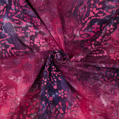 Bali - Pink Tropica Batik Printed Woven Fabric
