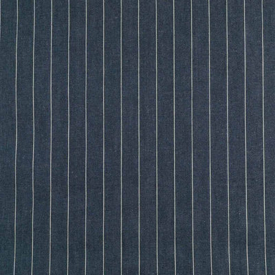 Broadway - Dark Jeans Jacquard Stripe Woven Twill Fabric
