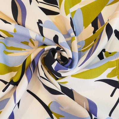 Carmel - Chartreuse Green Lively Viscose Twill Woven Fabric