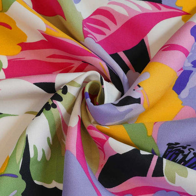 Carmel - Lilac Bloom! Viscose Twill Woven Fabric