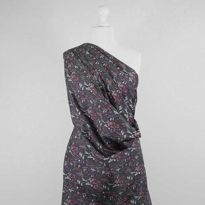 Casablanca - Dark Grey Under the Sea Cotton Elastane Stretch Woven Fabric Mannequin Wide Image from Patternsandplains.com