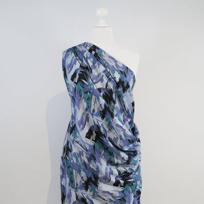 Florence - Blue Paint, Ponte de Roma Fabric Mannequin Wide Image from Patternsandplains.com