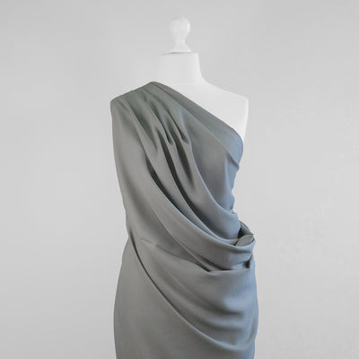 Helsinki - Stonewash Green Lyocell Woven Twill Fabric Mannequin Wide Image from Patternsandplains.com