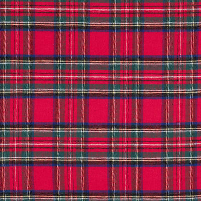 Hudson - Red Scarlet Tide Brushed Cotton Woven Fabric