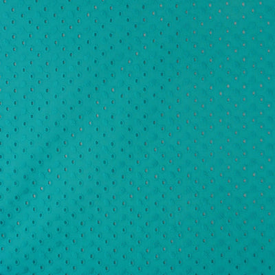 Jodie - Aqua Dots Cotton Broderie Anglaise Woven Fabric