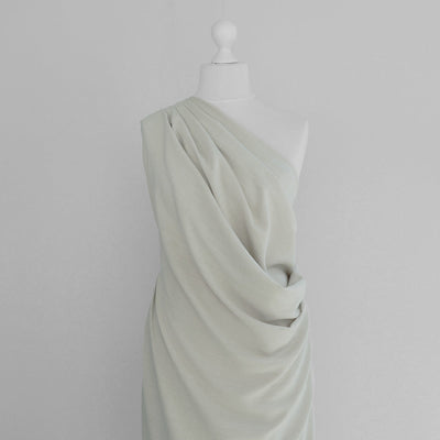 Liege - Light Sand Viscose Linen Silky Noil Woven Fabric - 2.50m Remnant