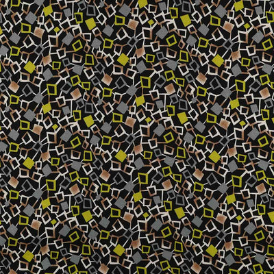 Linz - Green Network Viscose Woven Twill Fabric Sample