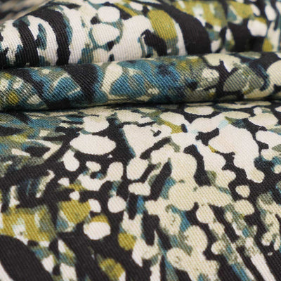 Linz - Green Wild Forest Viscose Woven Twill Fabric Feature Image from Patternsandplains.com