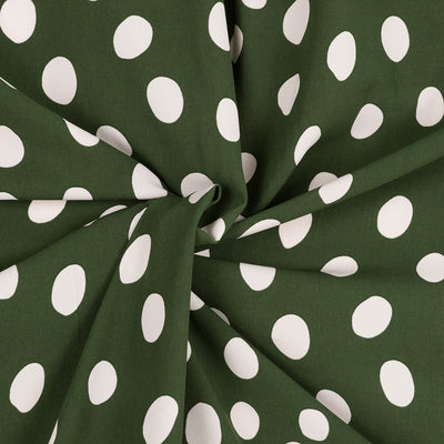 Loreto - Green Cirque Polyester Crepe Woven Fabric