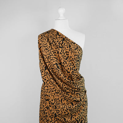 Lucca - Copper Ink Spots Viscose Lawn Woven Fabric