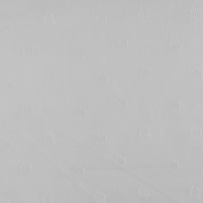 Maisy - White Spot Embroidered Cotton Fabric
