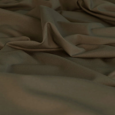 Milan - Camouflage Green Viscose Rich Ponte de Roma Fabric Feature Image from Patternsandplains.com