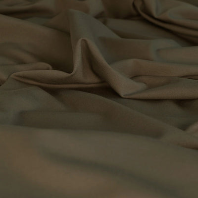 Milan - Camouflage Green Viscose Rich Ponte de Roma Fabric Feature Image from Patternsandplains.com