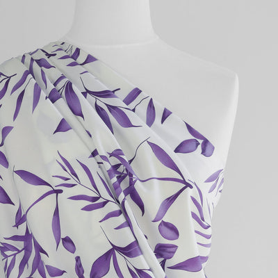 Napa - Purple Botanique Viscose Lawn Woven Fabric