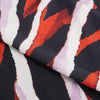 Portia - Navy and Orange Fracture Stretch Jersey Fabric from John Kaldor Feature Image from Patternsandplains.com