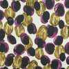 Portia - Purple and Lime Grapes Stretch Jersey Fabric from John Kaldor Main Image from Patternsandplains.com