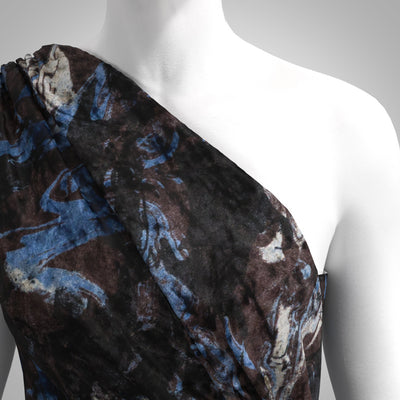 Richmond - Black and Blue Wave Velour Jersey