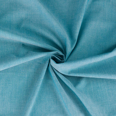 Rivage - Teal Yarn Dyed Chambray Woven Fabric