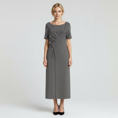 Rome - Slate Green, Viscose Rich Heavy Ponte de Roma Stretch Fabric