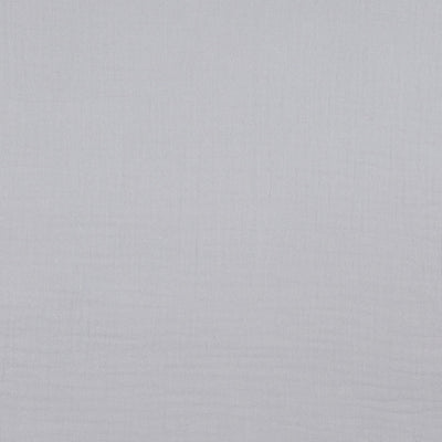 Seoni - Silver Grey Cotton Double Gauze Woven Fabric Main Image from Patternsandplains.com