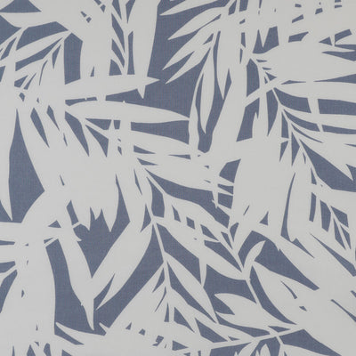Sierra - Blue Palms Viscose Poplin Woven Fabric Main Image from Patternsandplains.com