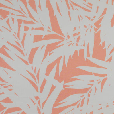 Sierra -  Pink Peach Palms Viscose Poplin Woven Fabric Main Image from Patternsandplains.com