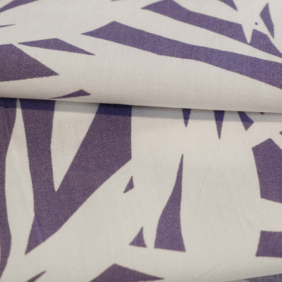 Sierra - Purple Palms Viscose Poplin Woven Fabric Feature Image from Patternsandplains.com