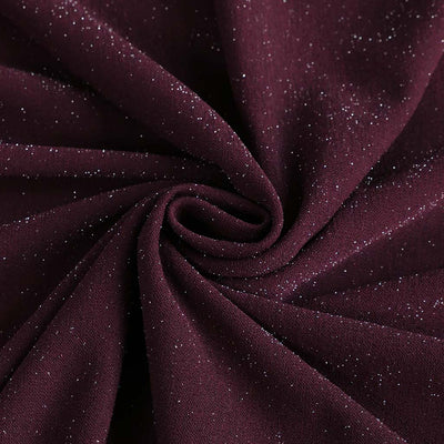 Sparks - Mulberry Scuba Crystal Crepe Stretch Fabric
