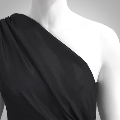 Trieste - Black Modal, Bamboo and Tencel Woven Twill Fabric