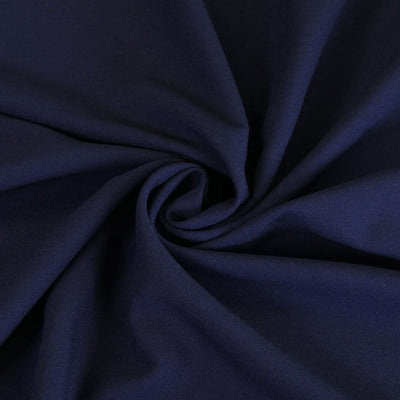 Bloomsbury - Light Navy Crepe Stretch Woven Suiting Fabric Detail Swirl Image from Patternsandplains.com
