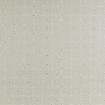 Carolina - Light Cream, Geometric Embroidered Cotton Woven Fabric Main Image from Patternsandplains.com