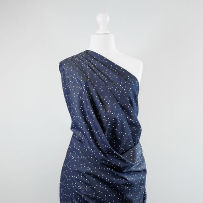 Denim Print Vice Versa Cotton Woven Fabric by Art Gallery Fabrics Mannequin Wide Image from Patternsandplains.com