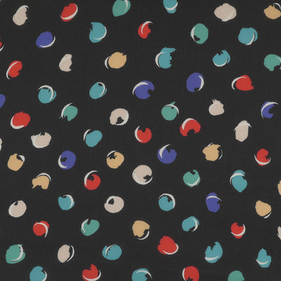 Liza 111766 - Black Sweet Spot Georgette Woven Fabric from John Kaldor Main Image from Patternsandplains.com