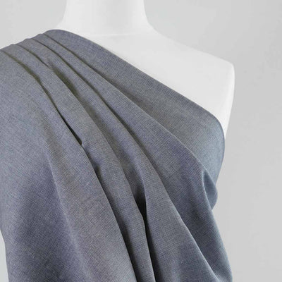 Lovey Dobby Evening Lake View Textured Denim Woven Fabric by Art Gallery Fabrics Mannequin Close Up Image from Patternsandplains.com