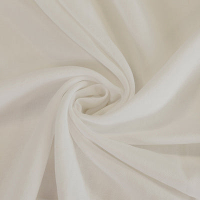 Mons - Natural White Viscose Linen Woven Fabric Detail Swirl Image from Patternsandplains.com
