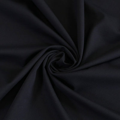 Rome - Navy, Viscose Rich Heavy Ponte de Roma Stretch Fabric Detail Swirl Image from Patternsandplains.com