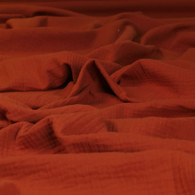 Seoni - Auburn Cotton Double Gauze Woven Fabric Feature Image from Patternsandplains.com